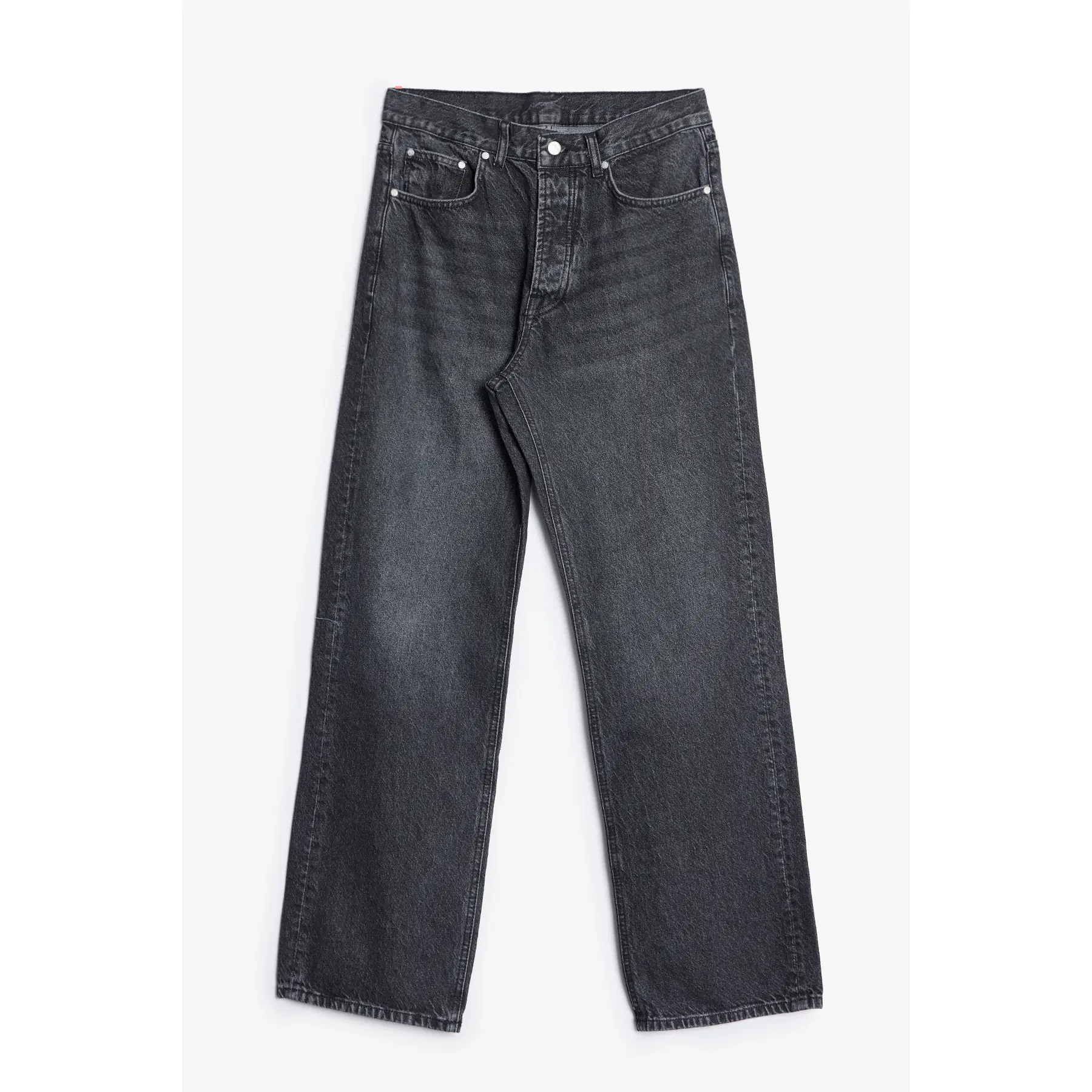 mnml G:05 Relaxed Straight Denim - Stone Wash Black