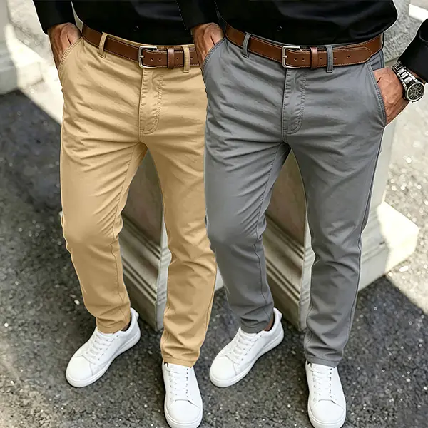 Men's fall and winter fashion cotton fabric soft and comfortable casual pants