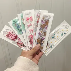 Bookmark acrylic with cute design and tassel
