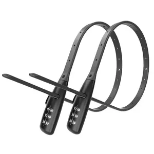 OKG Zip Tie Lock - 3-Digit Combo Bike Lock for Cabinet, Helmet, Skateboard, Fridge, Luggage, BBQ, Stroller, Scooter, Fence Door - 2 Pack