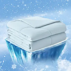Cozy Bliss Cooling Comforter for Hot Sleepers and Night Sweats, Breathable Soft Lightweight Silk Smooth Super Fluffy Duvet