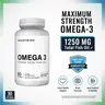EKKO Omega 3 Fish Oil 1250MG - 90 Softgels, Third-Party Tested, Premium Supplement for Health & Wellness