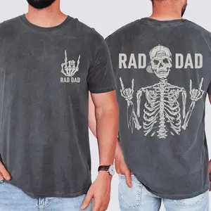 Rad Dad, Skeleton, Father's Day, Husband, Guy Gift, Brother, Comfort Colors T-Shirt, Comfort Colors Tshirt, Men's Tee