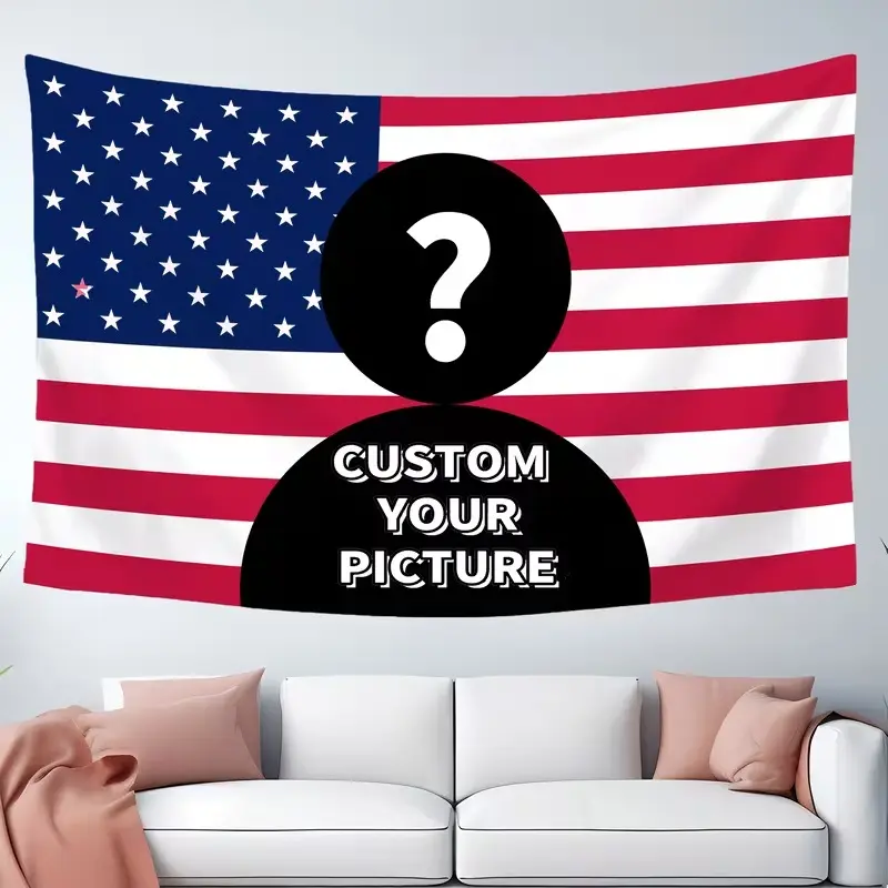 1pc Pink or Blue Custom Flags - Personalized Image-Design Funny Home Decor Tapestry Poster for University Dormitories, Living Rooms