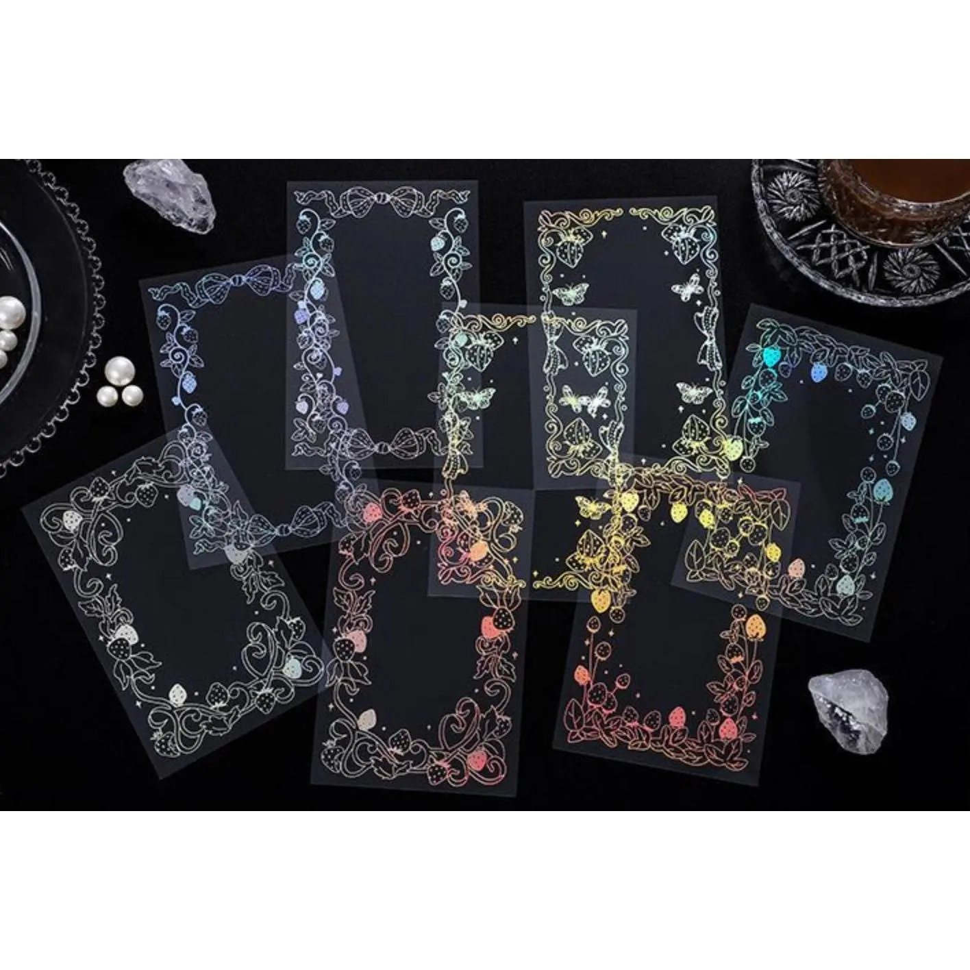 Holo Frame Sticker - Decorative Stickers for Home Decor, Pet Ornaments, and More