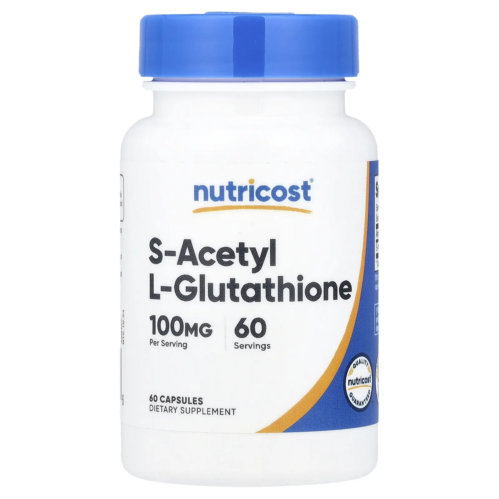 Nutricost S-Acetyl L-Glutathione, 100 mg, 60 Capsules