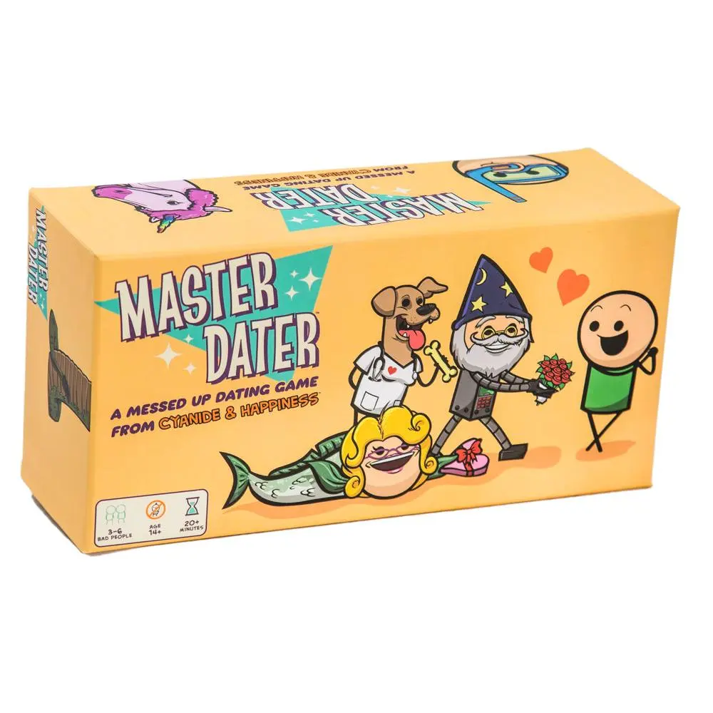 Cyanide & Happiness Master Dater - A Messed Up Dating Game with 300 Weird Interest Cards & 230 Head Body Cards for Guaranteed Awkwardness