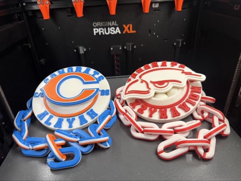 3d Printed SPINNING Graduation Rally Championship Chain Player of the Game I Custom I Sports MVP Baseball Football Cheer Wedding Concert