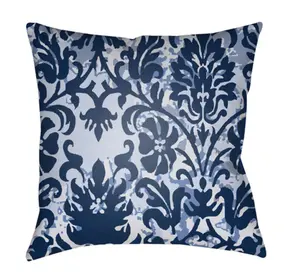 Livabliss DK004-2222 Moody Damask 22 x 22 x 5 in. Throw Pillow, Navy - Large