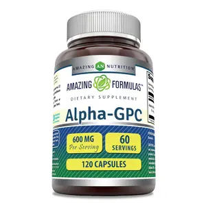 Amazing Formulas Alpha-GPC Supplement | 600 Mg per Serving | 120 Capsules | Non-GMO | Gluten-Free | Made in USA