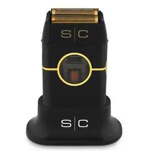 StyleCraft Instinct Metal Double Foil Shaver SC807 w/ IN2 Vector Motor & Intuitive Torque Control Cordless Gold Titanium Foil Lithium-Ion Battery