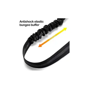 Pet Car Safety Belt with Retractable Dog Leash for Walking, Reflective Rope Chain Tether, Anti-Sudden Pulling Control for Car Rides, Elastic Bungee Design