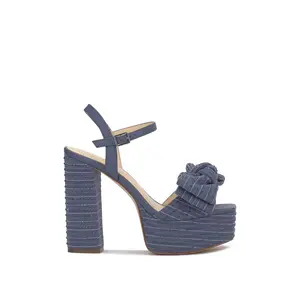 Lollien Platform Sandal in Maverick Blue