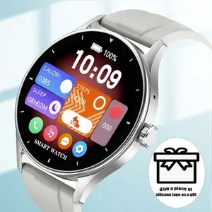 1.53 Inch Style Smart Watch Screen High Definition Festivals Men And Women BT Call Answering Fashionable Watch Health Tracker Multiple Sports Modes Notification Reminders Voice Assistant Smartwatch Women Promotes Healthy