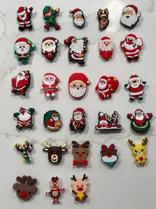 Christmas Santa & Reindeer Croc Charms
