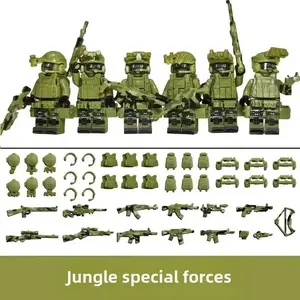 Children's Building Blocks Toy Mini Figure Humanoid Dolls Cartoon Character Birthday Gift Educational Playset for Kids popular