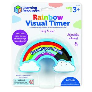 Learning Resources Rainbow Visual Timer, colorful way to track time, Ages 3+