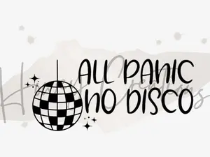 All Panic No Disco - Automotive and Home Vinyl Decal