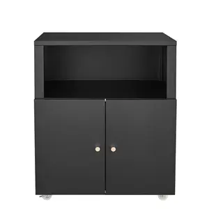 Garvee Heavy Duty Metal Printer Cabinet with Doors and Shelves, Rolling Printer Stand File Cabinet on Wheels, Copier Fax Printers Table for Home Office, Durable and Spacious Storage Solution