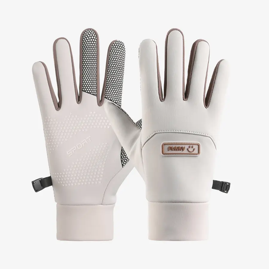 Unisex Winter Thermal Sports Gloves - Touch-Screen Compatible, Windproof, Water-Resistant, Silicone Non-Slip, Lightweight for Cycling, Driving