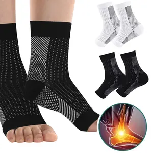 6 Pairs Ankle Compression Support Socks, Plantar Fasciitis Relief Compression Socks, Arch Support Socks for Men & Women for Walking, Jogging Gym