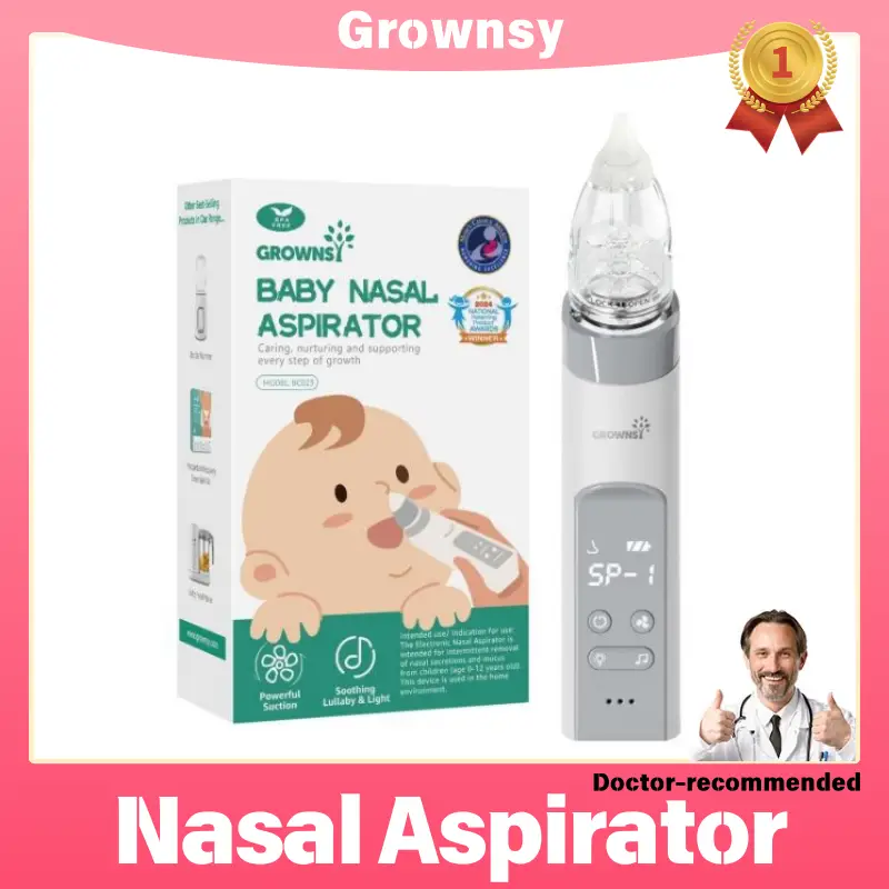 [dealsforyoudays]Nasal Aspirator for Baby, Electric Nose Aspirator for Toddler, Baby Nose Sucker, Automatic Nose Cleaner with 3 Silicone Tips, Adjusta