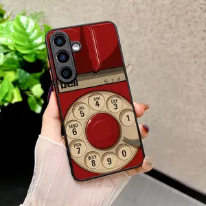 A Stylish And Durable Case Featuring a Classic Vintage Rotary Dial Telephone Design, Perfect for Protecting Various for Samsung for Galaxy Models. It Makes a Great Gift Option.