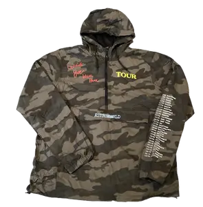 Cactus Jack Astroworld Anorak Camo Hoodie for Men Camouflage Menswear