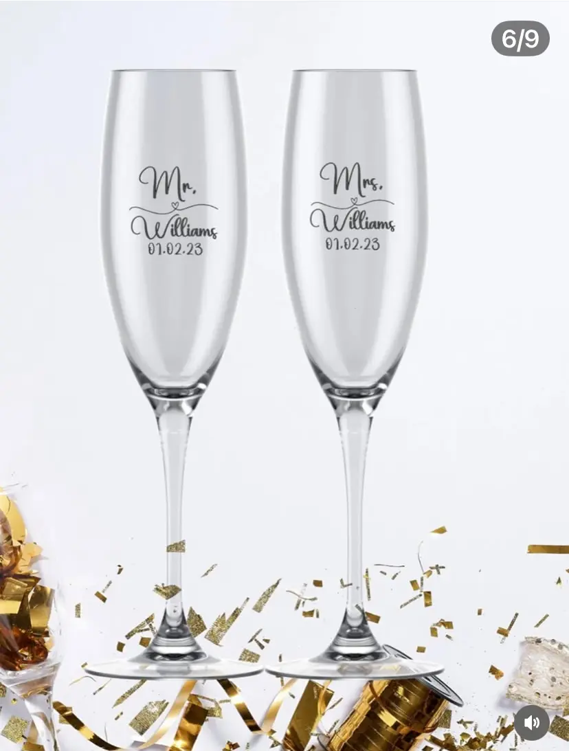 Mr. And Mrs.Decal Vinyl Decal Wedding Decal Wine Glass Decal Mrs Decal Mr. Decal Mr&Mrs Mr. and Mrs Personalization