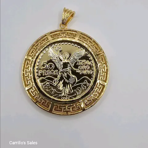 pendant centenario gold plated cute new  style fashion style versa