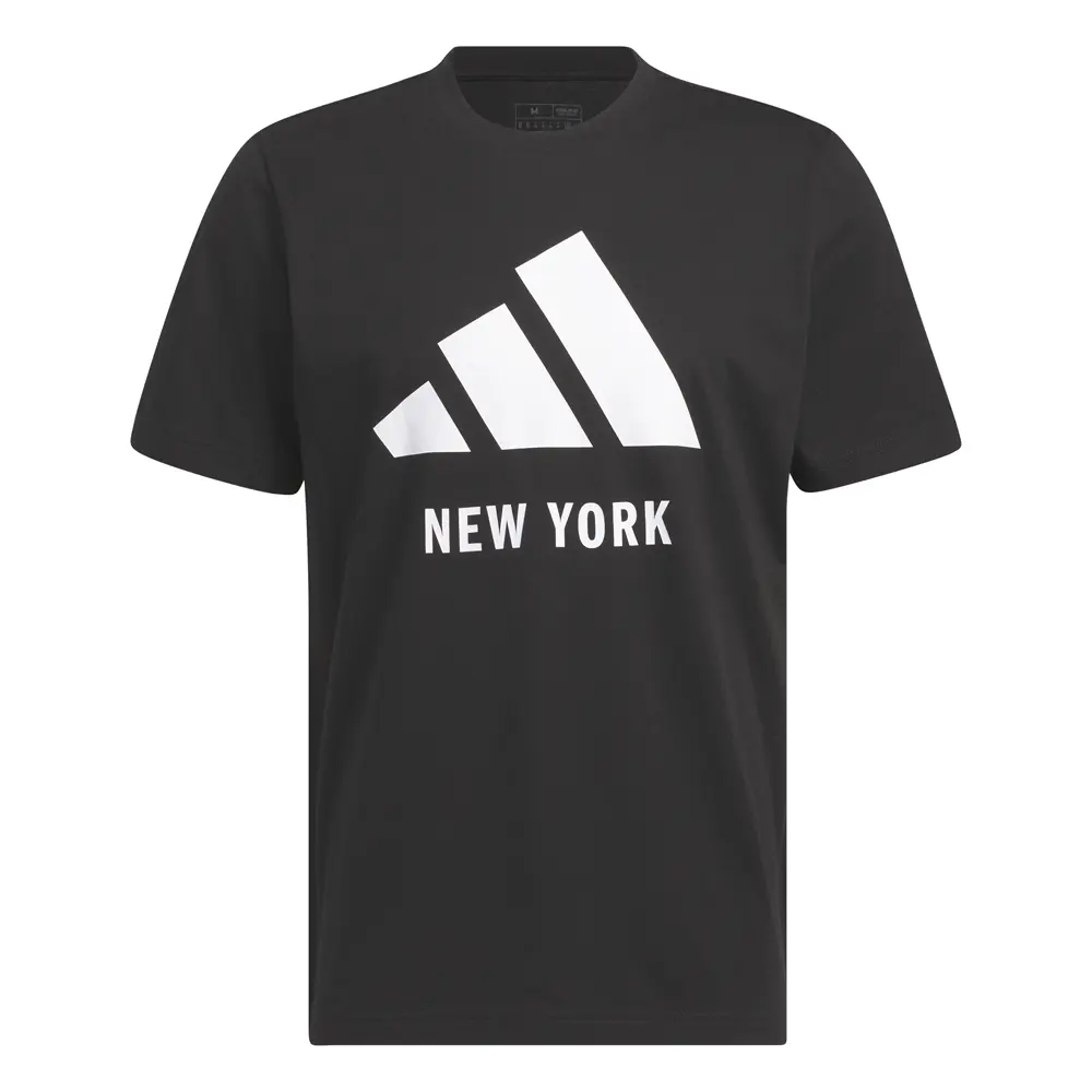 adidas Mens Nam Key City Graphic Casual Tops Casual - Black