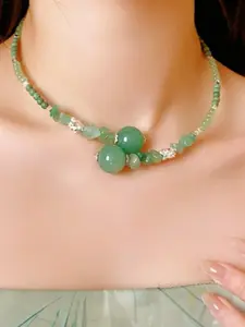 Chinese Style Lotus Charm Decor Necklace for Women & Girls, Fashion Jewelry for Party, Daily Clothing Decor, Trendy All-match & Exquisite Jewelry for Birthday Gift, Dainty Layering Jewelry