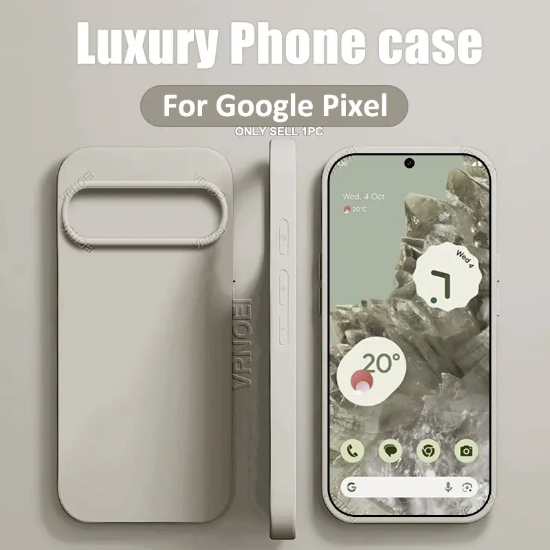Original Phone Cases Compatible With Google Pixel Smartphone 9 8 10 Pro XL Case Compatible With Google Pixel 10 9 8 6 7 Pro 6A 7A 8A Case Shockproof Durable Soft Protective Cover Casing TPU Smartphone Cover