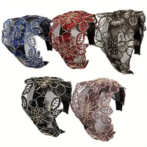5PCS Wide Fabric Headbands for Women, Non-Slip Teeth Hair Bands Comfortable Fashion Hair Accessories