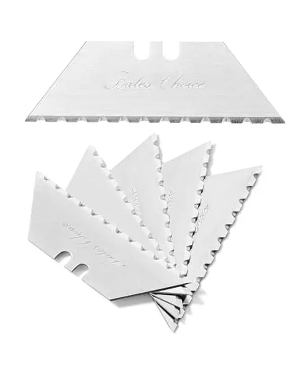 Bates Utility Knife Blades - Serrated Edge, 40 Pack - Box Cutter & Razor Blades Replacement - Refills for Box Cutters