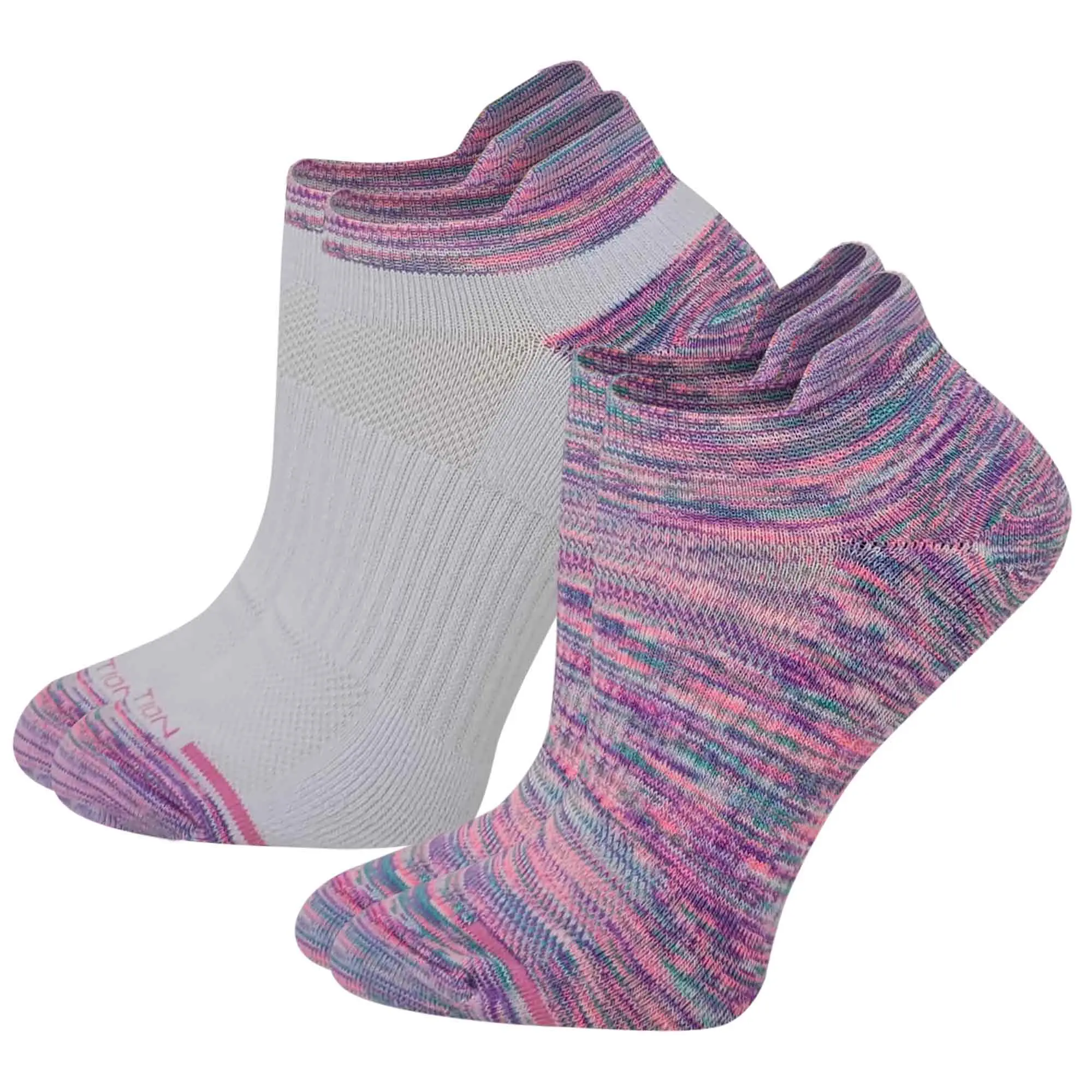 Dr. Motion Ankle Compression Socks | Space Dye | Women Comfort Support | 2 Pack
