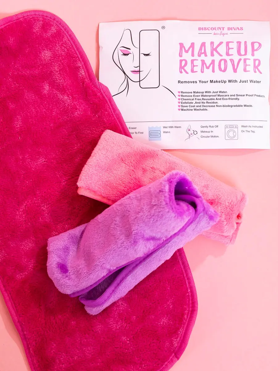 DD Design Reusable Cosmetic Makeup Washcloths, Mascara Removing Bathroom Towels *Final Sale*