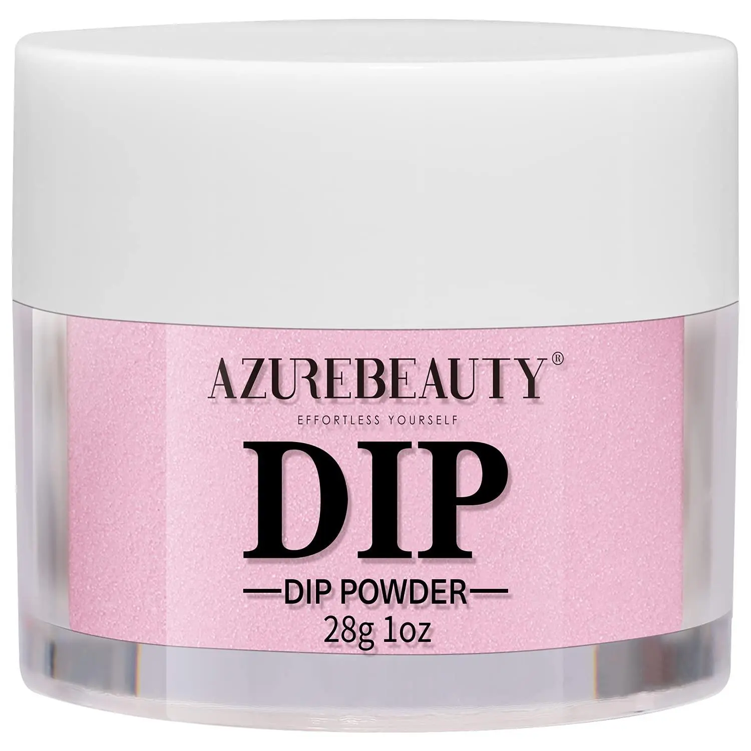 Dip Powder Nude Pink Color, AZUREBEAUTY Nail Dipping Powder French Nail Art Starter Manicure Salon DIY at Home, Odor-Free and Long-Lasting, No Needed Nail Lamp Curing, 1 Oz
