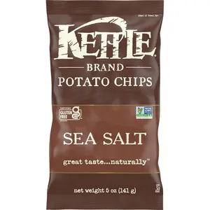 Brand Chips, Sea Salt Kettle Chips, 5 Oz