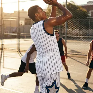 Men's Basketball Jersey Mesh Training Practice Athletic Sports Shirt - Breathable Team Uniform Fan Outfit Top for Basketball Games Workout Comfortable Lightweight Performance Apparel