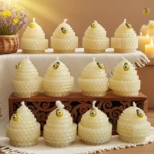 12 pack of beeswax candles, white handmade rolled beeswax candles, premium aromatherapy candles, Decoration, Ornaments, suitable for guest parties, guest wedding gifts, bridal gifts, welcome party gifts, holiday gifts