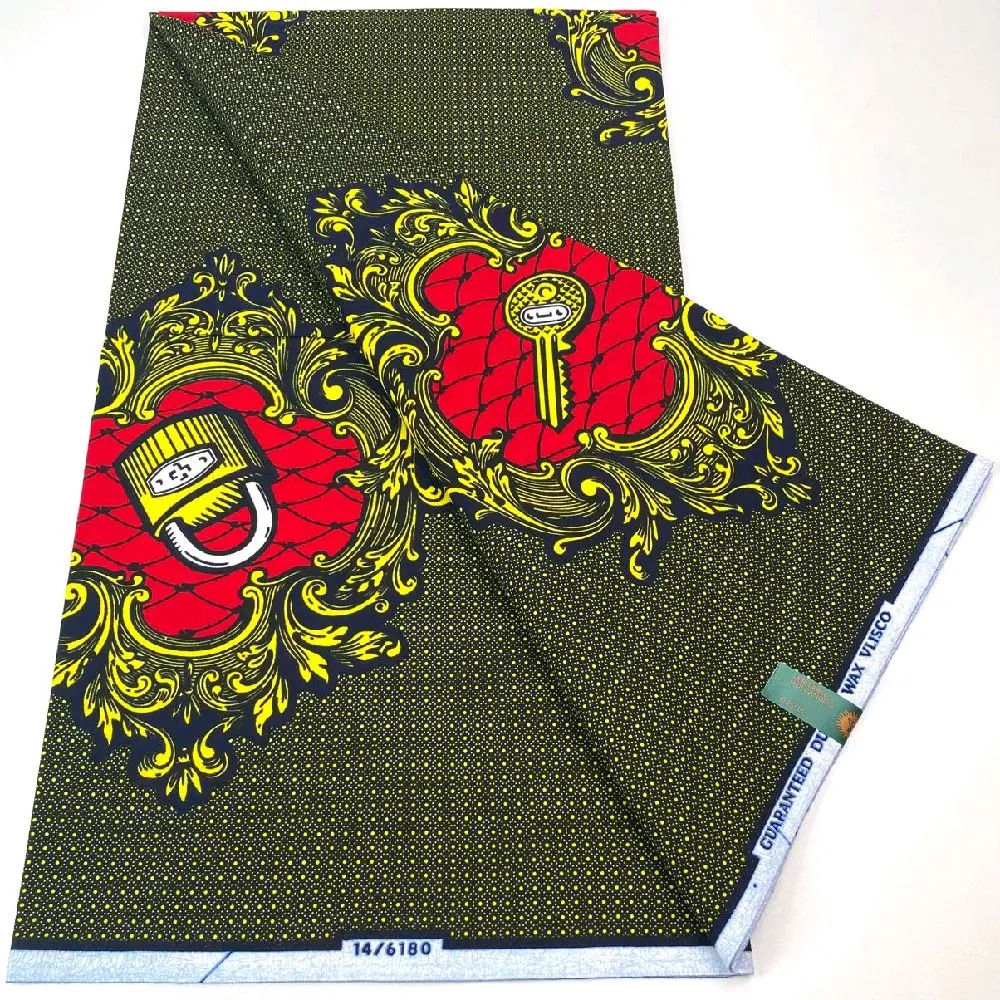 Authentic African Print 100%Cotton 6yards