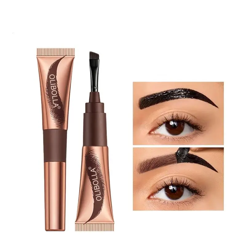 Eyebrow Gel Dye, Semi-Permanent Eyebrow Paste, Waterproof Long-Lasting Set Color Brow Liquid, Tear-Off Eyebrow Wax, Eyebrow Tinting Cream, Eyebrow Makeup Products