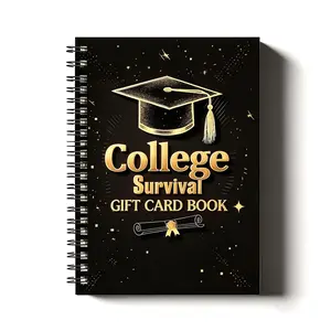 2026 College Survival Gift Card Book, 7 x 5 Inch College Survival Booklet Organizer, High School Graduation Gift Card Book, Leaving Home High University School Care Package