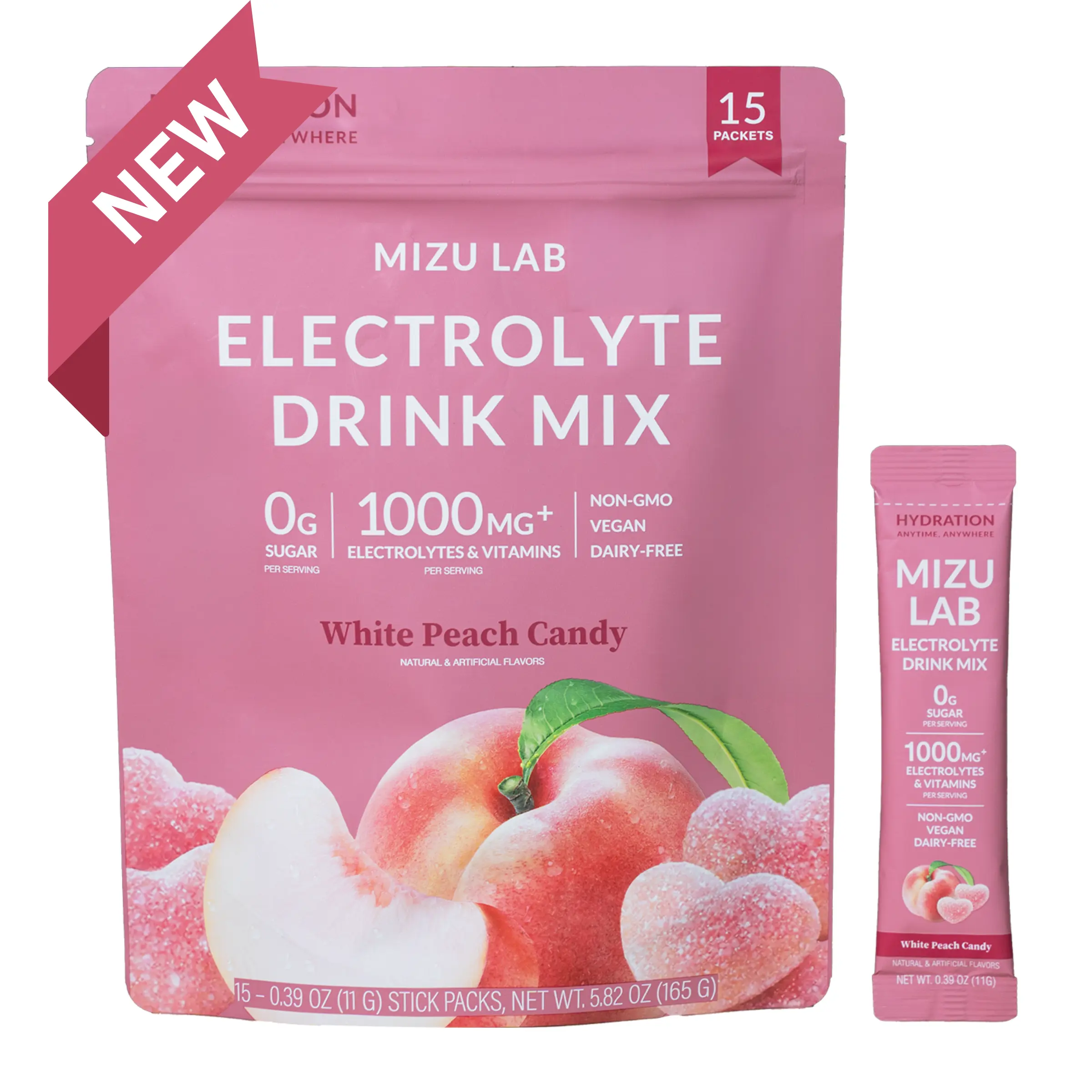 White Peach Candy Electrolytes - Zero Sugar White Peach Candy Electrolytes - Zero Sugar