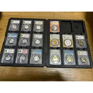 1pc Display Tray Storage Case Box Album Folder for PCGS Graded Coin Slab Holder (Not included Coins Slabs)