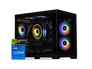 STORMCRAFT Gaming PC SIRIUS Intel Core i5-14400F NVIDIA GeForce RTX 5060 – AI Powered 32GB DDR5 6000MHz RGB 1TB NVMe SSD 650W PSU Windows 11 Home - SI1440FCB-560N1