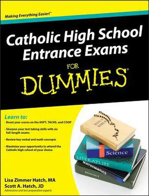 USED Book - Catholic High School Entrance Exams for Dummies by Hatch, Lisa Zimmer (Paperback) - english