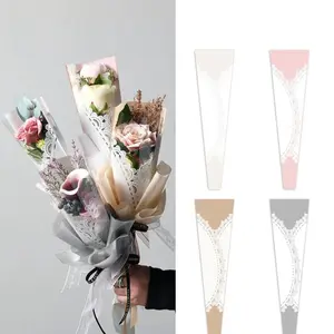 Pack of 20-Single Rose Sleeve Lace Design, Various Colors