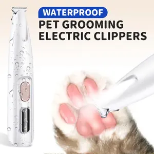 Pet Micro Precision Trimmer, Paw Trimmer, Multifunctional Waterproof Rechargeable Shaver with LED Light, Quiet 35db Shaving for Small Pets